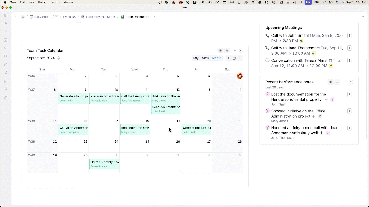 Short clip of moving tasks around on an assignment board